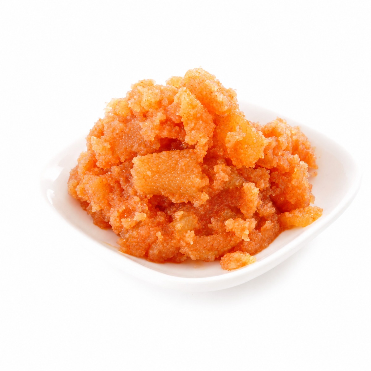 器に盛り付けたコリコリ食感の数の子明太