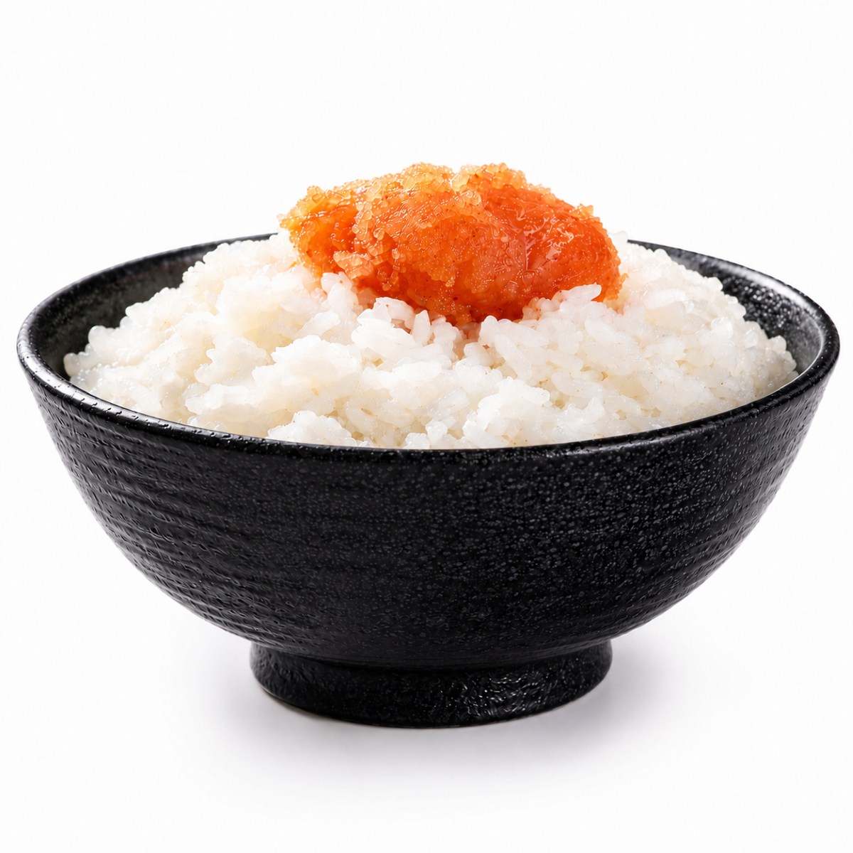 白ごはんにのせた無着色辛子明太子 天拝のイメージ